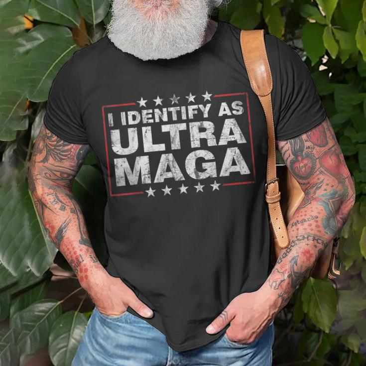 I Identify As Ultra Maga Support Great Maga King 2024 Unisex T-Shirt Gifts for Old Men