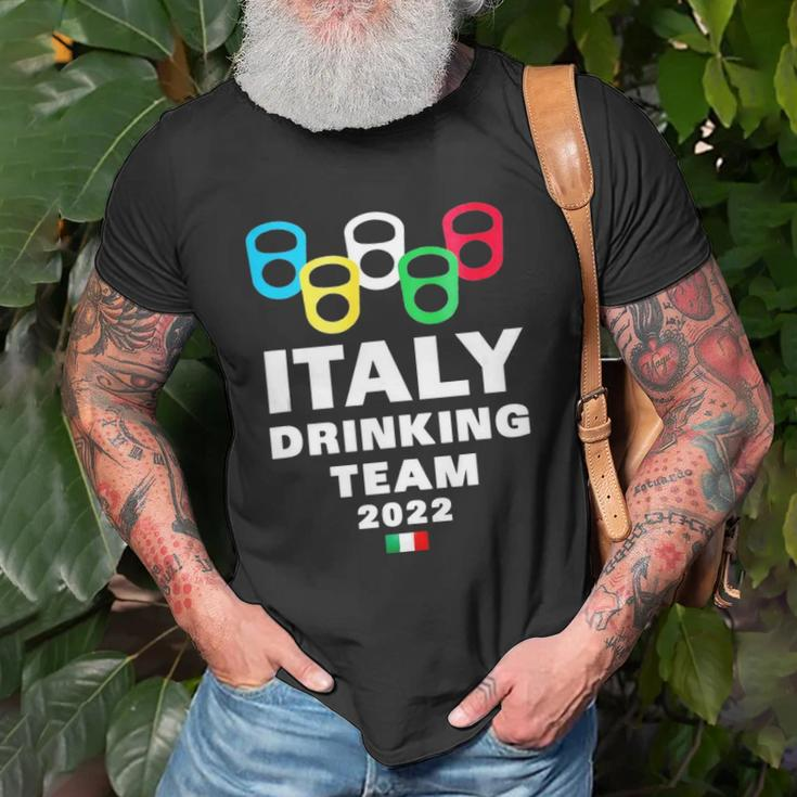 Italy Drinking Team Unisex T-Shirt Gifts for Old Men