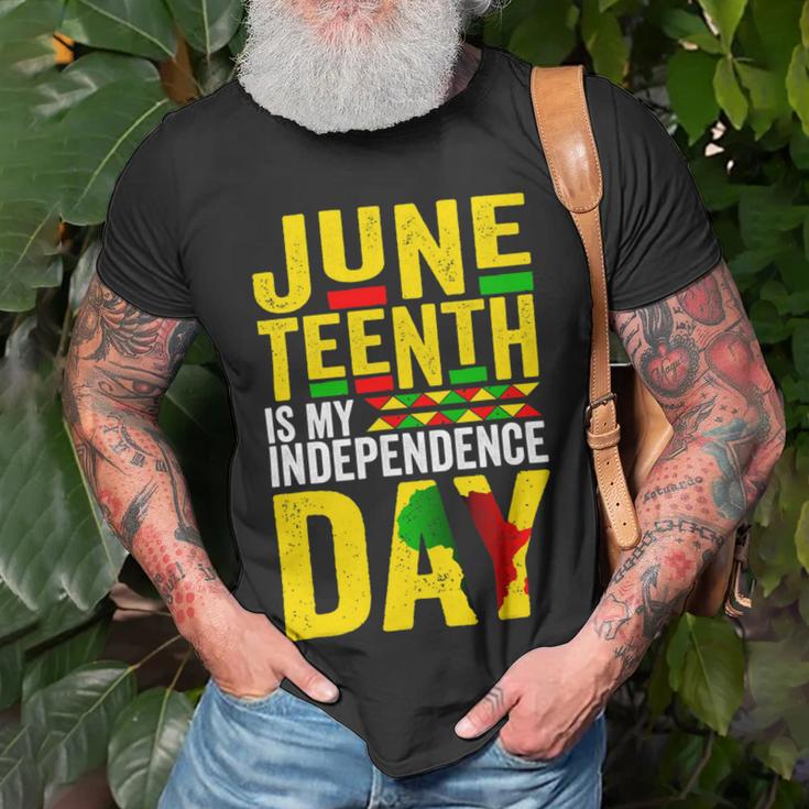 Juneteenth Is My Independence Day 1865 African American Unisex T-Shirt Gifts for Old Men