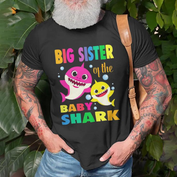 Kids Big Sister Of The Birthday Shark Mom Matching Family Unisex T-Shirt Gifts for Old Men