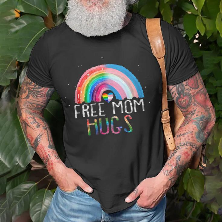 Lgbtq Free Mom Hugs Gay Pride Lgbt Ally Rainbow Mothers Day Unisex T-Shirt Gifts for Old Men