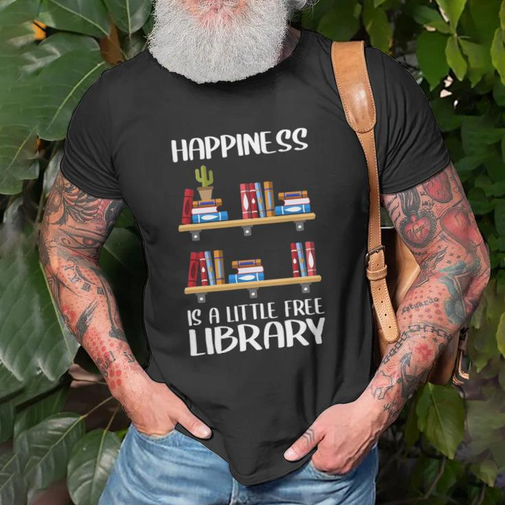Library Cool Little Free Library T-shirt Gifts for Old Men