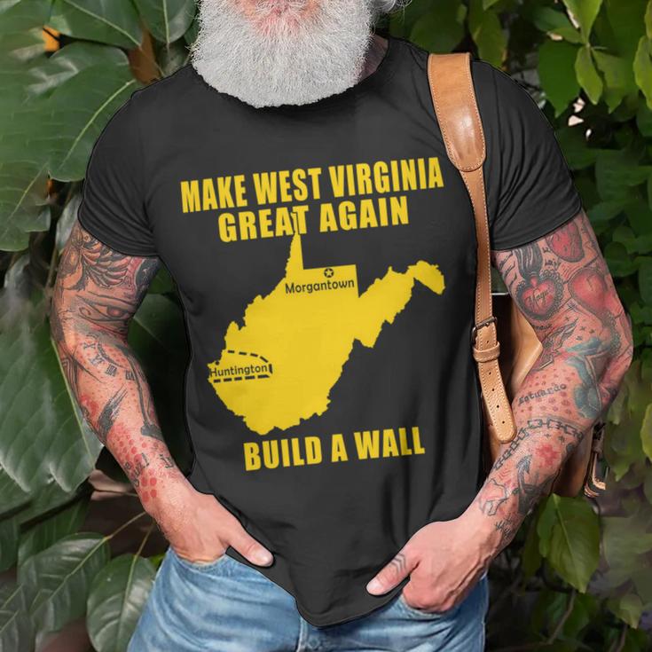 Make West Virginia Great Again Build A Wall Unisex T-Shirt Gifts for Old Men