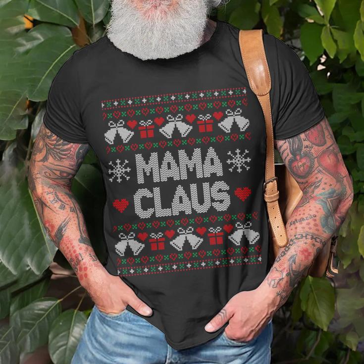 Mama Claus Christmas Ugly Sweater Unisex T-Shirt Gifts for Old Men