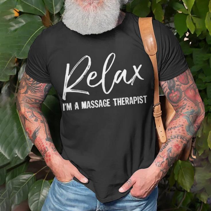 Massage Therapist V2 Unisex T-Shirt Gifts for Old Men