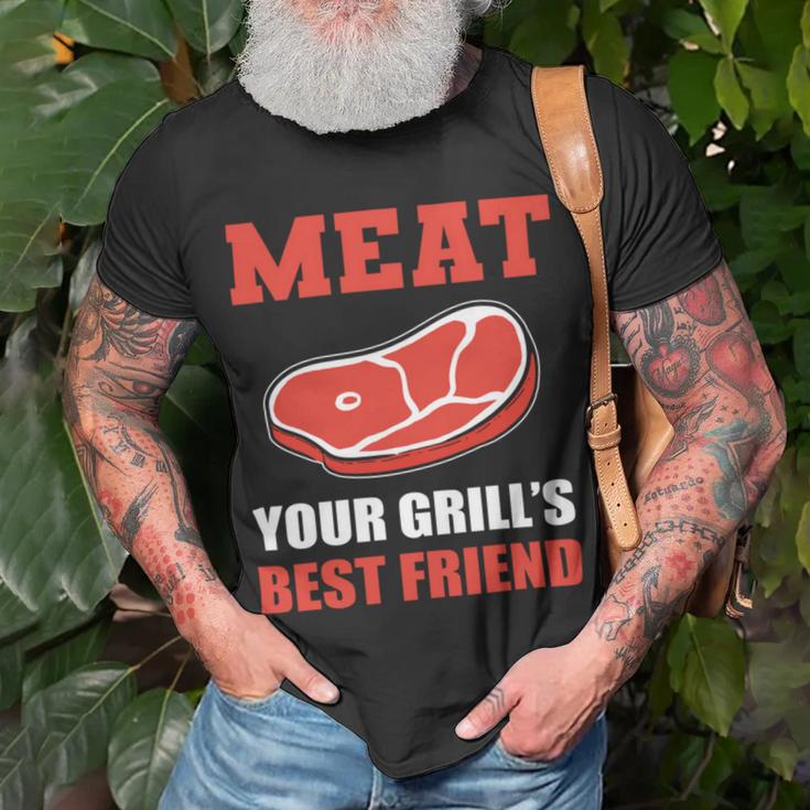 Meat Your Grill’S Best Friend Butcher Chef Cook Bbq Unisex T-Shirt Gifts for Old Men