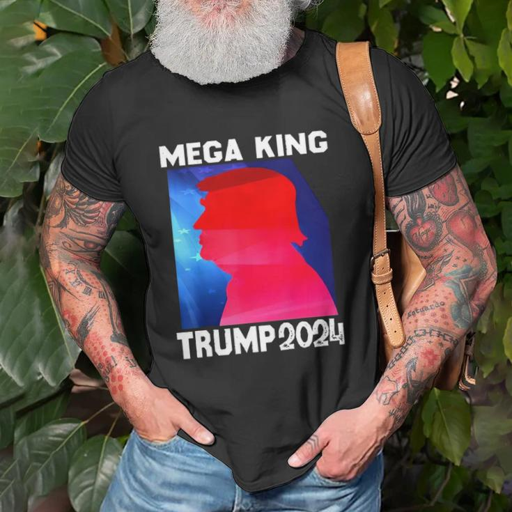 Mega King Usa Flag Proud Ultra Maga Trump 2024 Anti Biden Unisex T-Shirt Gifts for Old Men