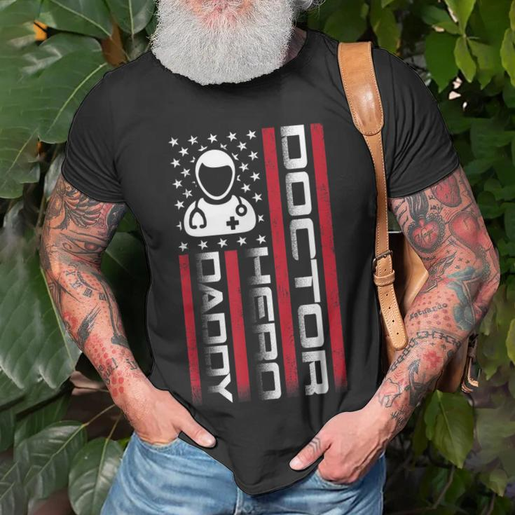 Mens 4Th Of July Us Flag Doctor Dad Fathers Day Gift Unisex T-Shirt Gifts for Old Men