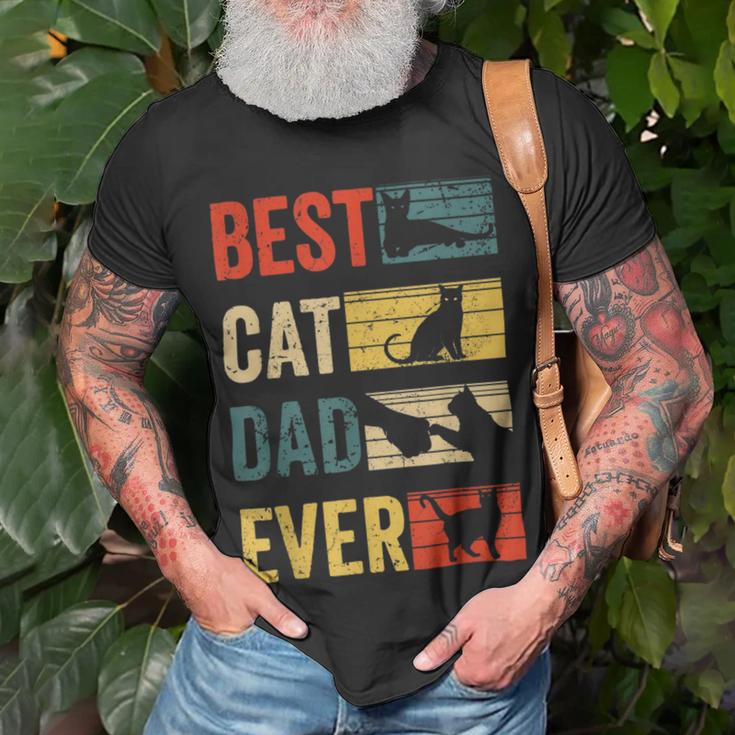 Mens Best Cat Dad Ever Funny Fathers Day Gifts 461 Trending Shirt Unisex T-Shirt Gifts for Old Men