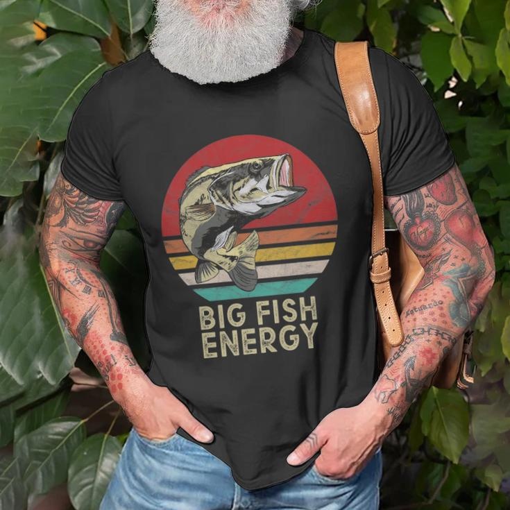 Mens Big Fish Energy Fishing Gifts For Men Dads Unisex T-Shirt Gifts for Old Men