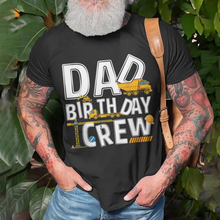 Mens Construction Dad Birthday Crew Party Worker Dad Unisex T-Shirt Gifts for Old Men