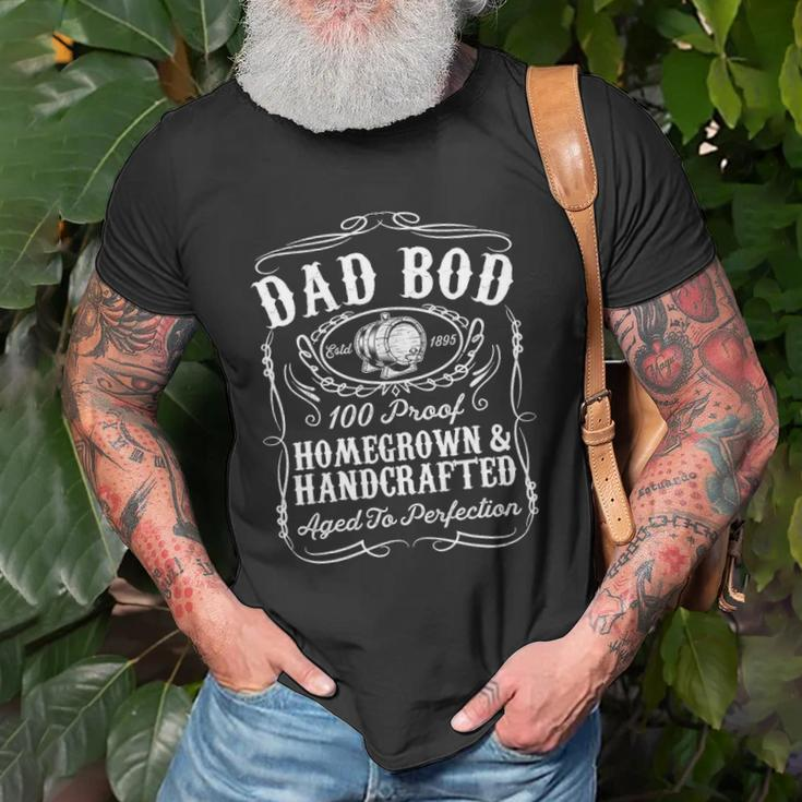 Mens Dad Bod Funny Whiskey Bourbon Lover Fathers Day Gift For Dad Unisex T-Shirt Gifts for Old Men
