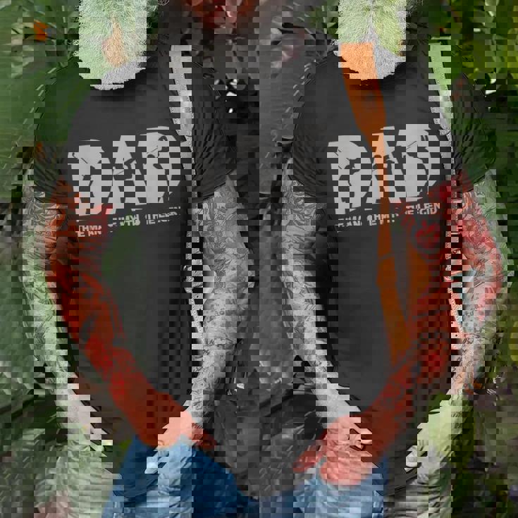 Mens Dad For Men The Man The Myth The Legend Golfer Gift Unisex T-Shirt Gifts for Old Men