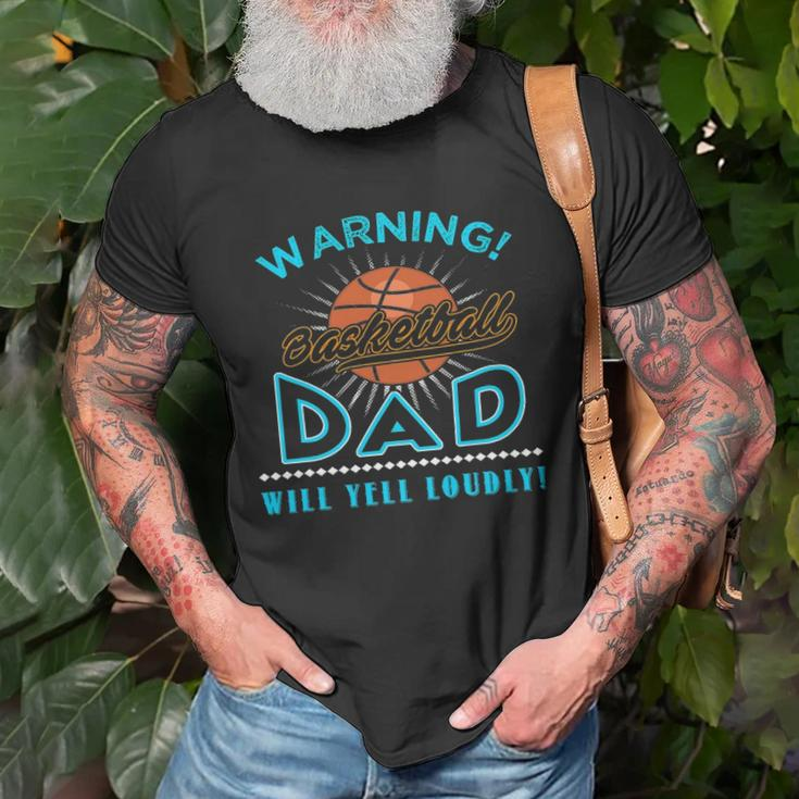 Mens Fathers Day Funny Sport Basketball Dad Unisex T-Shirt Gifts for Old Men