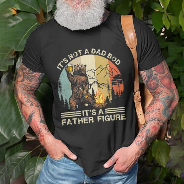 Mens Funny Bear Camping - Its Not A Dad Bod Its A Father Figure Unisex T-Shirt Gifts for Old Men
