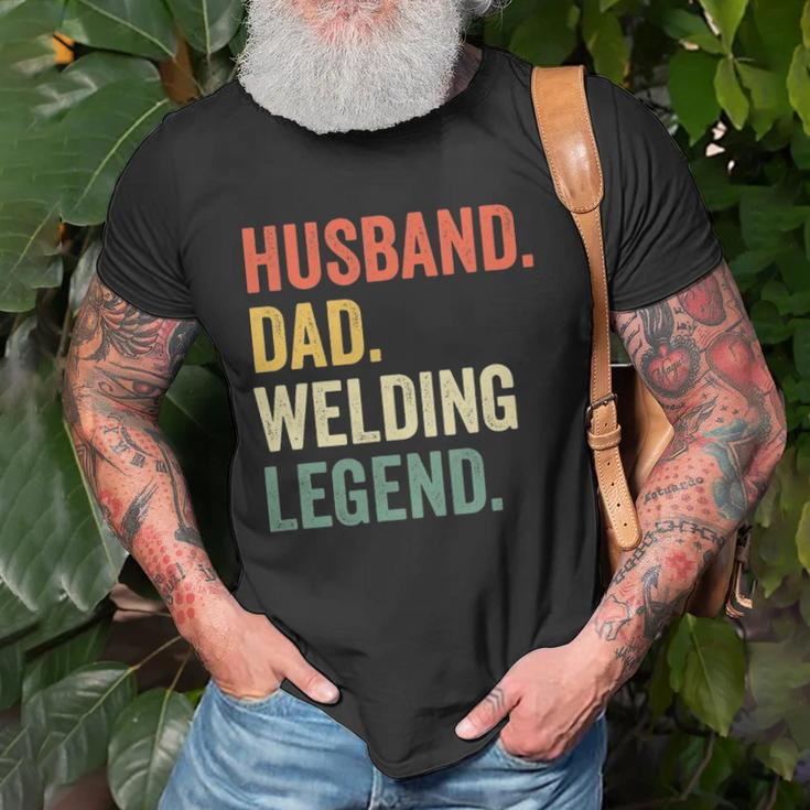 Mens Funny Welder Husband Dad Welding Legend Vintage Unisex T-Shirt Gifts for Old Men