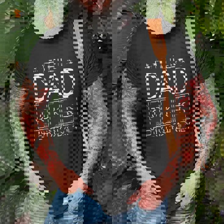 Mens I Tell Dad Jokes Periodically Chemistry Dad Jokes Unisex T-Shirt Gifts for Old Men