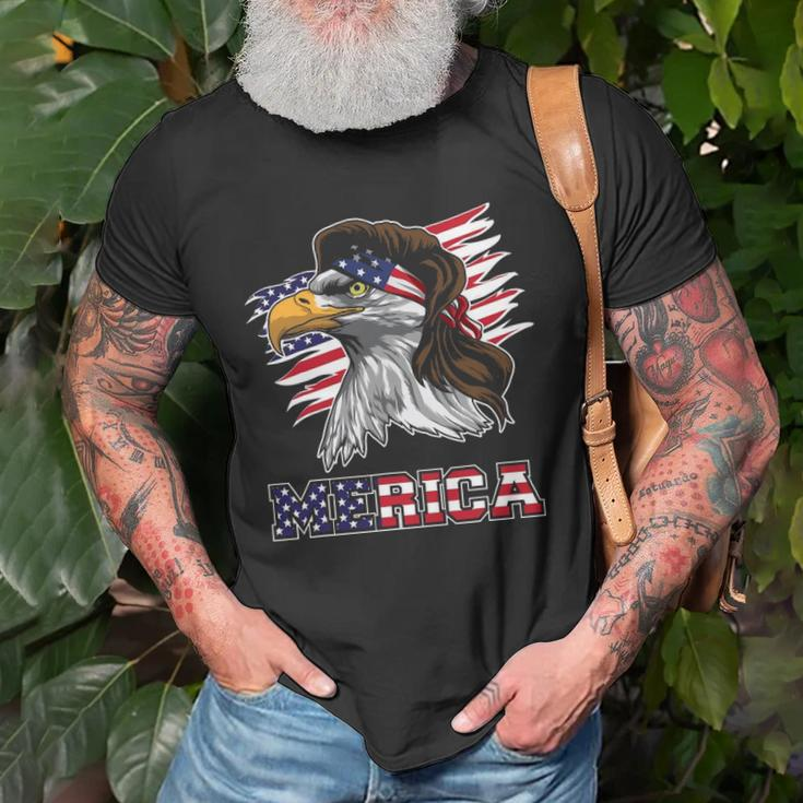 Merica American Bald Eagle Mullet Men Women Kids Unisex T-Shirt Gifts for Old Men