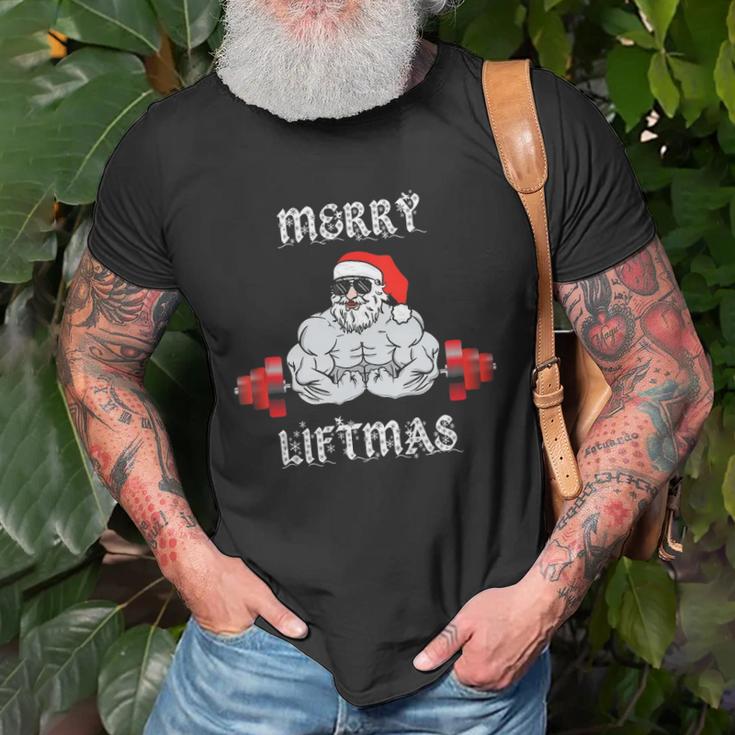 Fitness Christmas shirt Santa Deadlift Gym Xmas Men Gifts