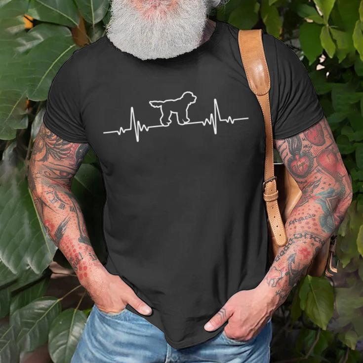 Minimalist Heartbeat Goldendoodle Unisex T-Shirt Gifts for Old Men