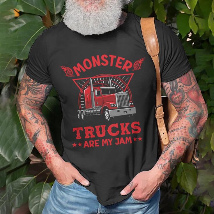 Monster Trucks Are My Jam Unisex T-Shirt Gifts for Old Men