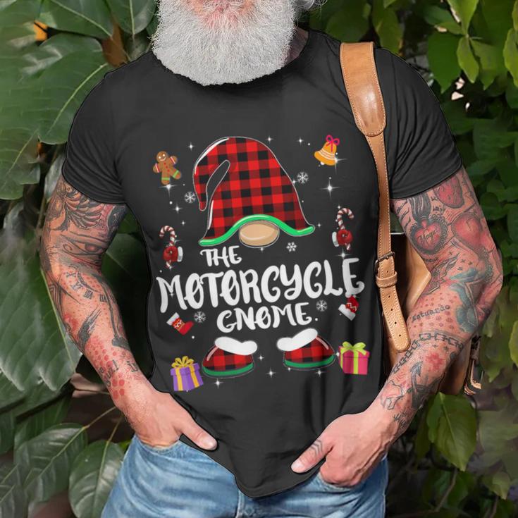 Motorcycle Gnome Buffalo Plaid Red 460 Shirt Unisex T-Shirt Gifts for Old Men