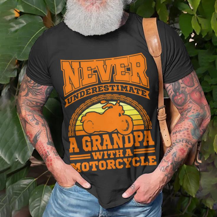 Motorcycle Grandpa Biker S Funny 499 Shirt Unisex T-Shirt Gifts for Old Men