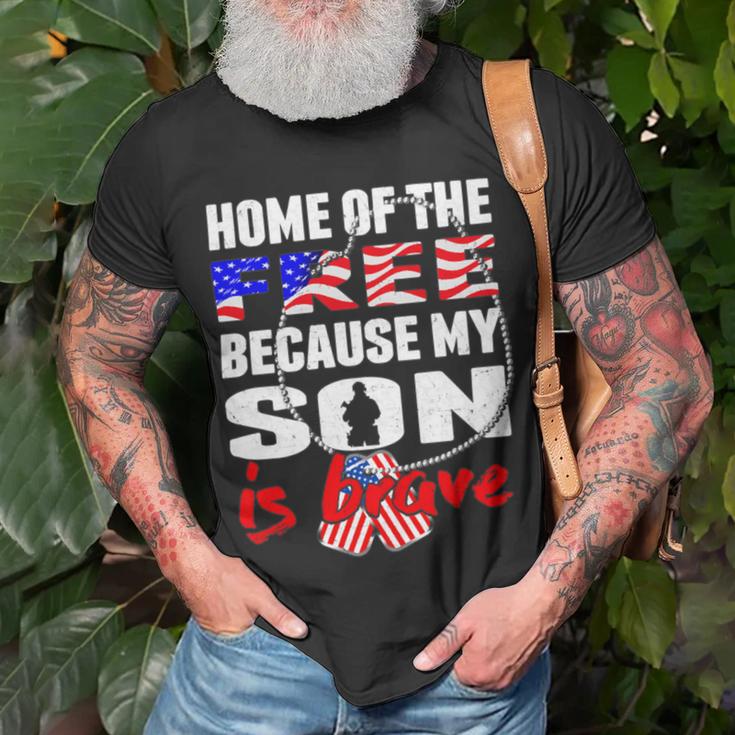 My Son Is Brave Home Of The Free Proud 716 Shirt Unisex T-Shirt Gifts for Old Men