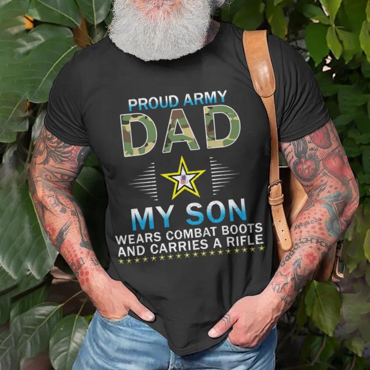 My Son Wears Combat Bootsproud Army 690 Shirt Unisex T-Shirt Gifts for Old Men