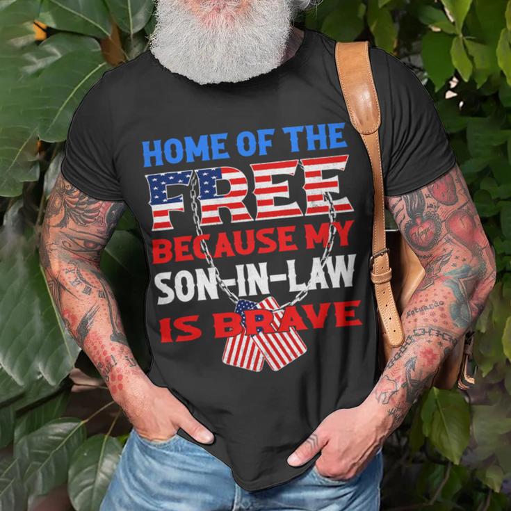 My Soninlaw Is Brave Home Of The Free 687 Shirt Unisex T-Shirt Gifts for Old Men