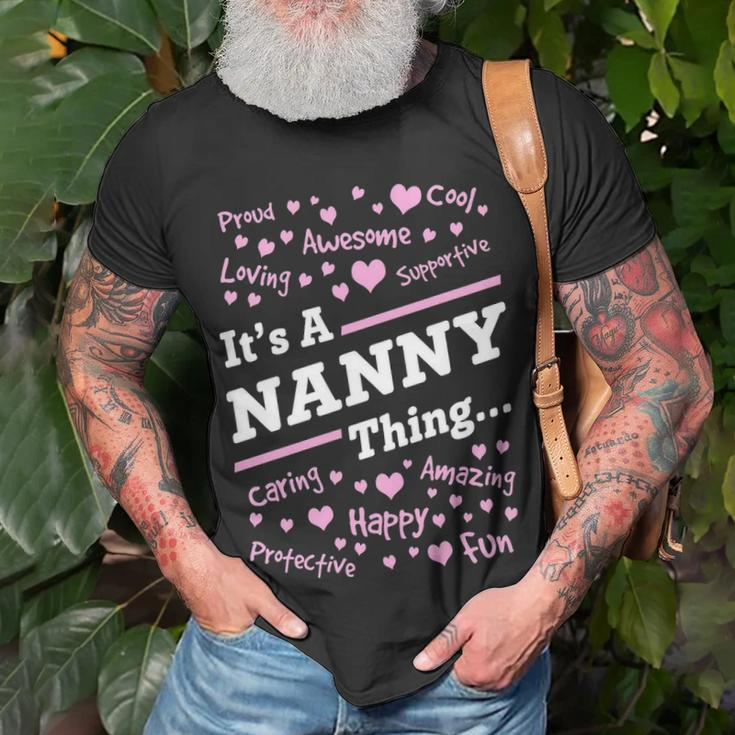 Nanny Grandma Its A Nanny Thing T-Shirt Gifts for Old Men