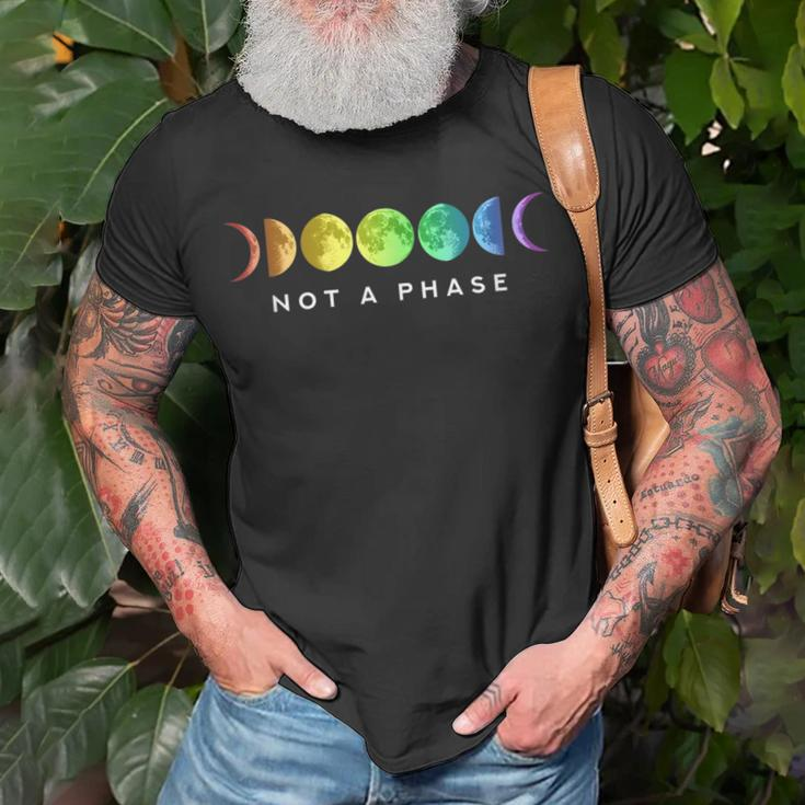 Not A Phase Moon Lgbt Gay Pride Unisex T-Shirt Gifts for Old Men