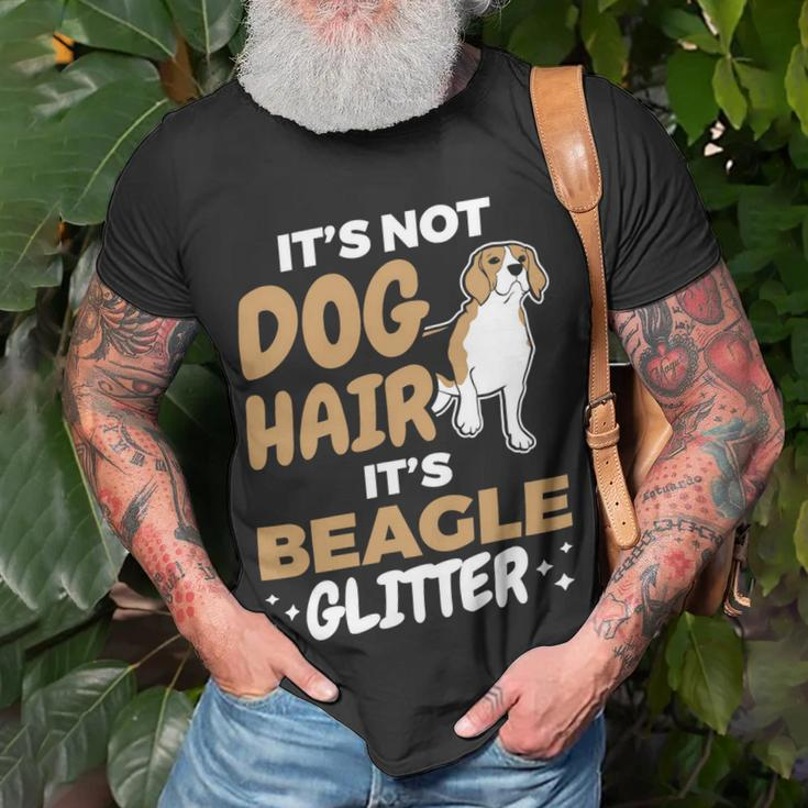 Not Dog Hair Beagle Glitter Pet Owner Dog Lover Beagle 61 Beagle Dog Unisex T-Shirt Gifts for Old Men