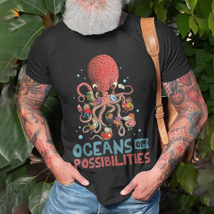 Oceans Of Possibilities Summer Reading 2022 Octopus Unisex T-Shirt Gifts for Old Men