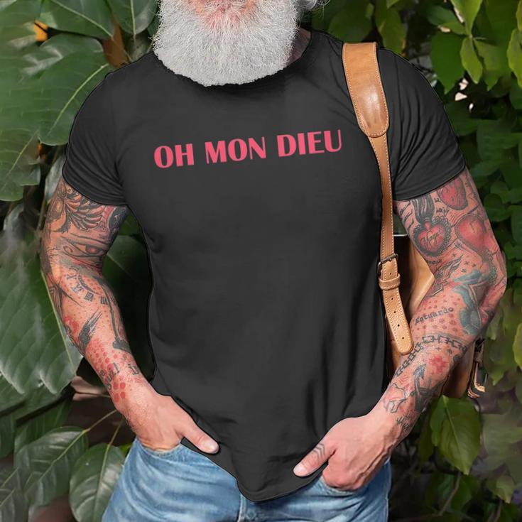 Oh Mon Dieu Oh My God Classic French Phrase Unisex T-Shirt Gifts for Old Men