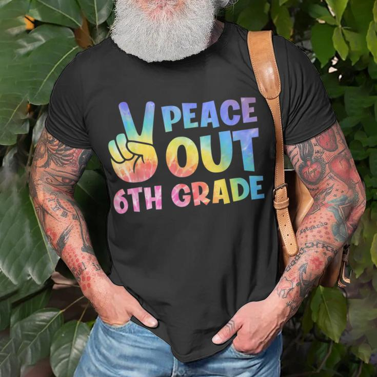 Peace Out 6Th Grade 2022 Graduate Happy Last Day Of School Unisex T-Shirt Gifts for Old Men