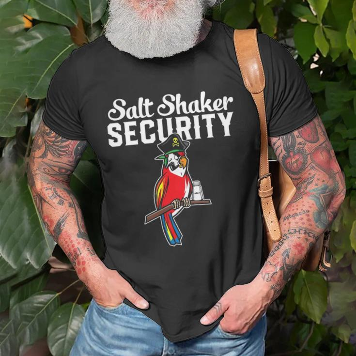 Pirate Parrot I Salt Shaker Security Unisex T-Shirt Gifts for Old Men