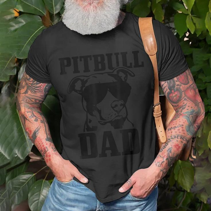 Pitbull Dad Dog Pitbull Sunglasses Fathers Day Pitbull V2 T-shirt Gifts for Old Men