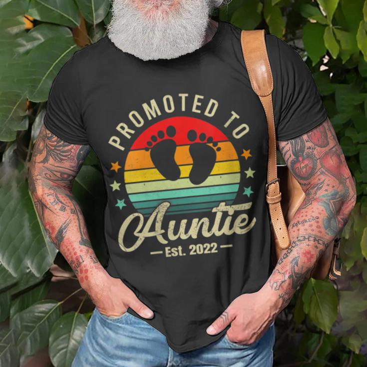 Promoted To Auntie Est 2022 Unisex T-Shirt Gifts for Old Men