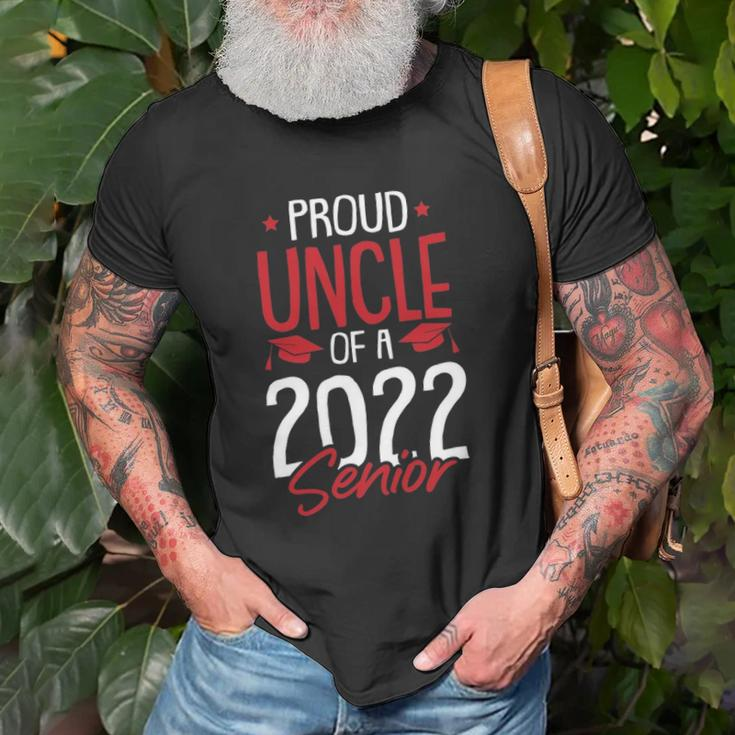 Proud Uncle Of A 2022 Senior Graduation College High-School Unisex T-Shirt Gifts for Old Men