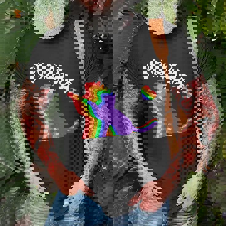 Purride Gay Pride Cat Pride Cat Cat Lgbtq Unisex T-Shirt Gifts for Old Men Purride Gay Pride Cat Pride Cat Cat Lgbtq Unisex T-Shirt Gifts for Old Men