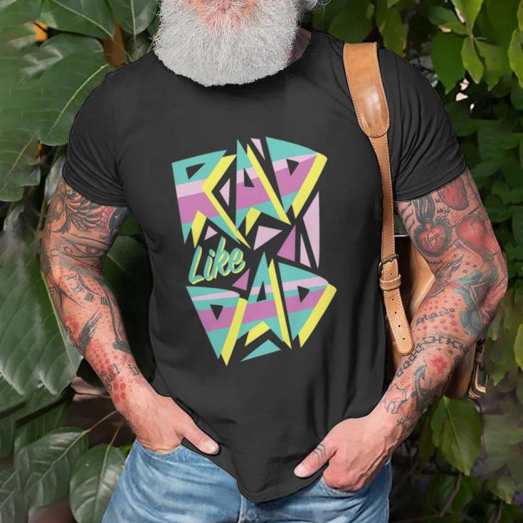 Rad Like Dad 80S Retro Graphic Unisex T-Shirt Gifts for Old Men
