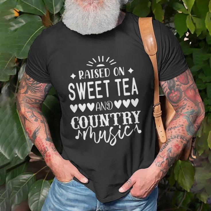 Raised On Sweet Tea And Country Musiccountry Music Unisex T-Shirt Gifts for Old Men