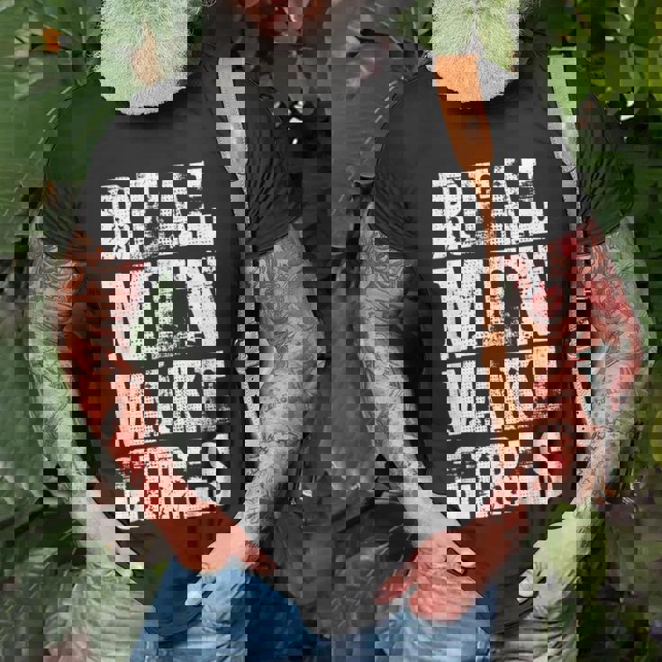 Real Men Daughter Funny Fathers Day Gift Dad Unisex T-Shirt Gifts for Old Men Real Men Daughter Funny Fathers Day Gift Dad Unisex T-Shirt Gifts for Old Men