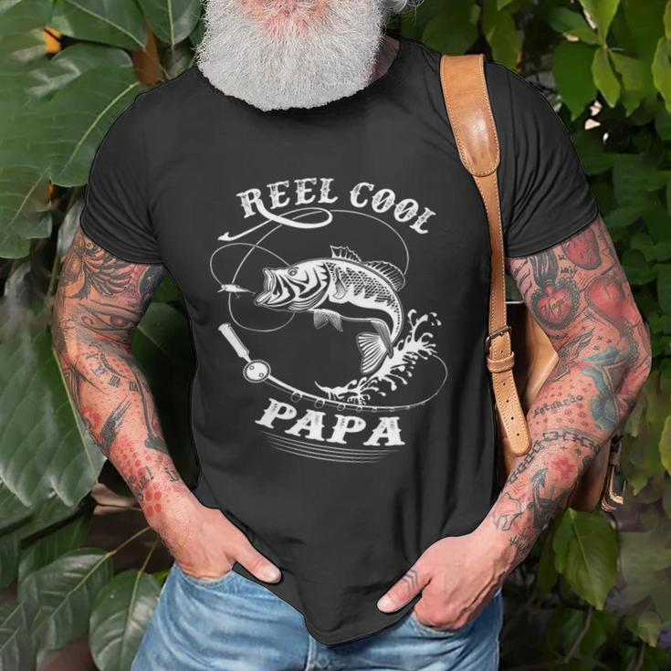 Reel Cool Papa For Fishing Nature Lovers Unisex T-Shirt Gifts for Old Men