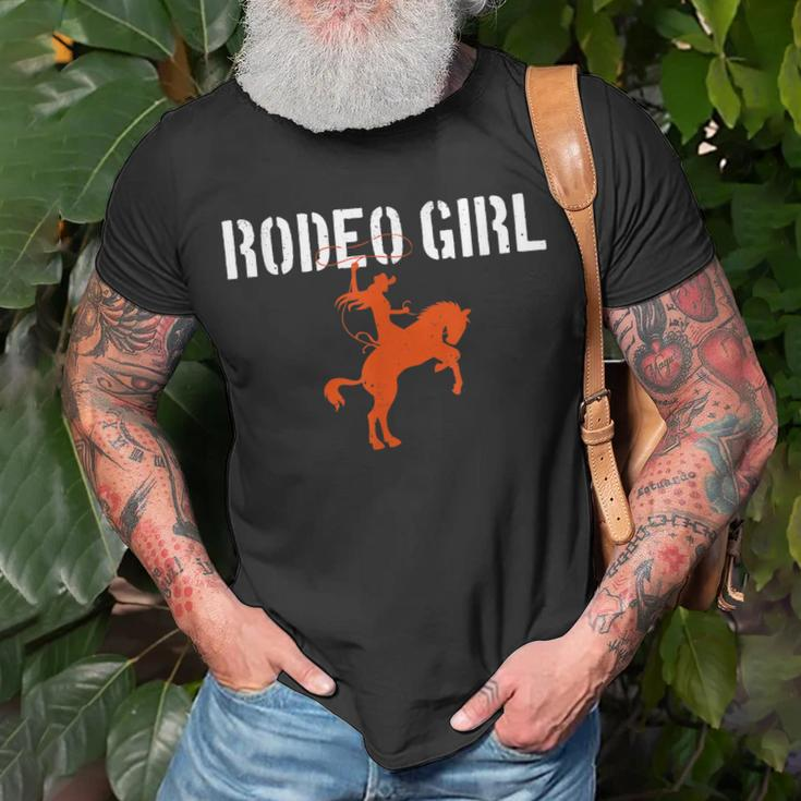 Rodeo Girl Cow Girl For Rodeo T-shirt Gifts for Old Men