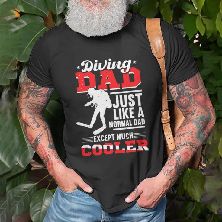 Scuba Diving Dad Fathers Day Diver Scuba Diving T-shirt Gifts for Old Men