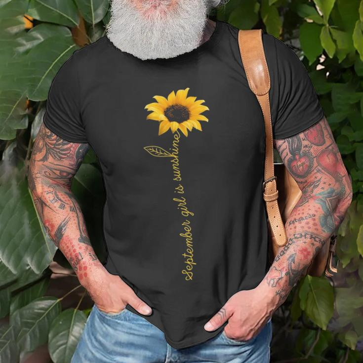 September Girl Is Sunshine Unisex T-Shirt Gifts for Old Men