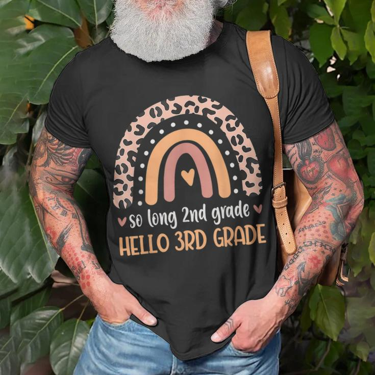 So Long 2Nd Grade Hello 3Rd Grade Teachers Students Kids Unisex T-Shirt Gifts for Old Men