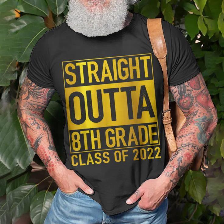 Straight Outta 8Th Grade Graduation 2022 Class Eighth Grade V3 Unisex T-Shirt Gifts for Old Men